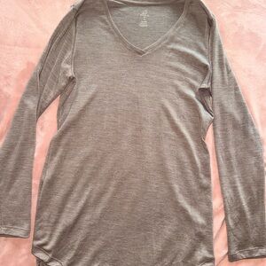 Woolx Eva V-Neck Long Sleeve Tunic